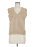 Shein 100% Acrylic Tan Sweater Vest Size 6 - photo 1