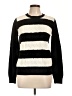 Chaps Stripes Black Pullover Sweater Size L - photo 1