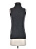 Forte 100% Cashmere Gray Sleeveless Turtleneck Size S - photo 1