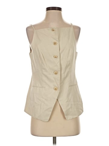 Madewell Square-Neck Vest in Drapey Twill (view 1)