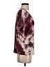 Blue Rain Tie-dye Burgundy Short Sleeve Top Size S - photo 4