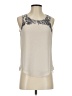 Naked Zebra 100% Polyester Ivory Sleeveless Blouse Size S - photo 1