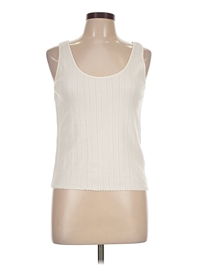 Pre-owned Jcrew Tank Top Ivory Strapless Neckline Tops