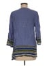 Willi Smith 100% Rayon Blue 3/4 Sleeve Blouse Size M - photo 2