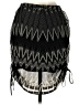 1.State 100% Polyester Chevron-herringbone Black Casual Skirt Size S - photo 2