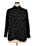 Old Navy 100% Rayon Polka Dots Black Long Sleeve Button-Down Shirt Size XL - photo 1