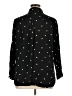 Old Navy 100% Rayon Polka Dots Black Long Sleeve Button-Down Shirt Size XL - photo 2