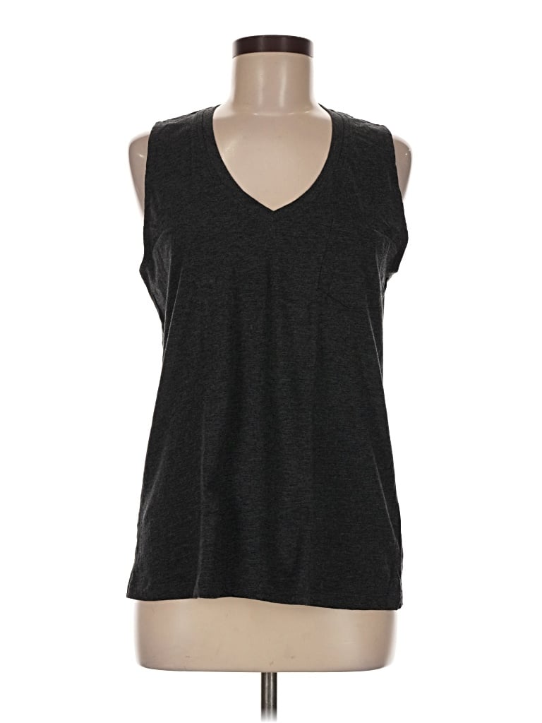 Pre-owned Natural Reflections Sleeveless T-shirt In Gray
