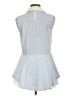 Derek Lam 10 Crosby Blue Sleeveless Button-Down Shirt Size 10 - photo 2