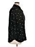 Old Navy 100% Rayon Polka Dots Black Long Sleeve Button-Down Shirt Size XL - photo 4