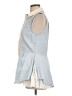 Derek Lam 10 Crosby Blue Sleeveless Button-Down Shirt Size 10 - photo 5