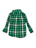 Crewcuts Plaid Green Long Sleeve Button-Down Shirt Size 3 - photo 2