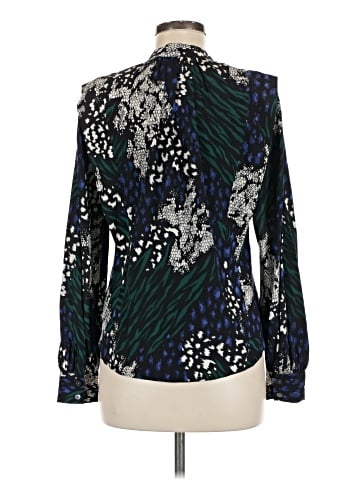 Veronica Beard Long Sleeve Silk Top (view 2)