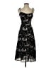 Sundays 100% Polyester Paisley Black Cocktail Dress Size S (estimated) - photo 1