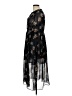 Zara Basic Floral Black Casual Dress Size L - photo 5