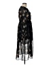 Zara Basic Floral Black Casual Dress Size L - photo 4