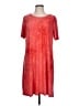 New Directions Tie-dye Red Casual Dress Size L - photo 1