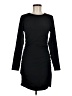 Zara Solid Black Casual Dress Size M - photo 1