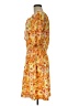 Sunny Leigh Print Orange Casual Dress Size M - photo 5