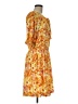 Sunny Leigh Print Orange Casual Dress Size M - photo 4