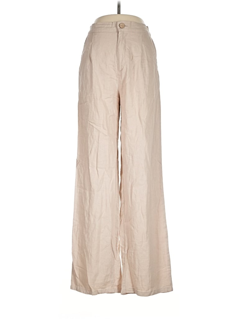 Pre-owned Love Tree Linen Pants In Tan