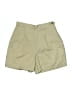 Talbots 100% Cotton Solid Tan Khaki Shorts Size 4 Petite - photo 1
