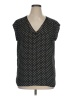 DR2 100% Polyester Polka Dots Black Sleeveless Blouse Size XL - photo 1