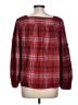 L.L.Bean 100% Cotton Red Long Sleeve Blouse Size L - photo 2