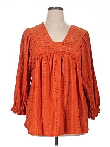 Cato 3/4 Sleeve Blouse (view 1)