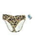 Blue Sky Animal Print Yellow Swimsuit Bottoms Size L - photo 1