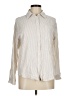 Assorted Brands Stripes Ivory Long Sleeve Button-Down Shirt Size M - photo 1