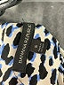 Banana Republic 100% Polyester Animal Print Blue Long Sleeve Blouse Size S - photo 7