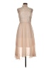 Reiss 100% Polyester Tan Cocktail Dress Size 6 - photo 1