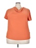 Ashley Blue Orange Short Sleeve Top Size 3X - photo 1
