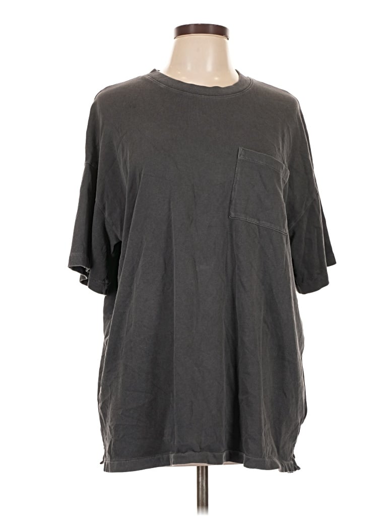 Pre-owned Madewell 3/4 Sleeve T-shirt In Gray