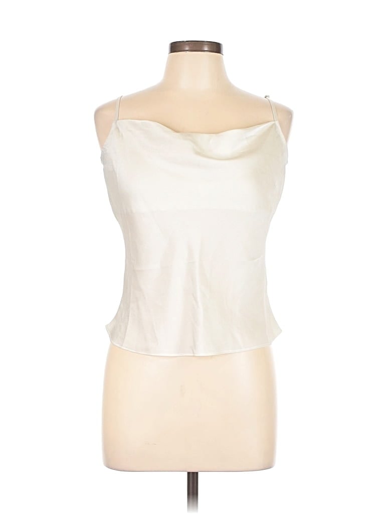 Pre-owned Express Tube Top Ivory Strapless Neckline Tops