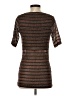 Backless Brown Short Sleeve Top Size XS - photo 2