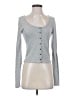 Pilcro Gray Long Sleeve Top Size S - photo 1