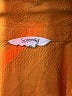 Splendid Damask Orange Short Sleeve Blouse Size XL - photo 7
