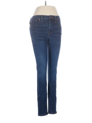 Madewell 9" Mid-Rise Skinny Jeans in Larkspur Wash: TENCEL&trade; Denim Edition (view 1)