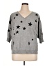 PREMISE Stars Gray Pullover Sweater Size 1X - photo 1