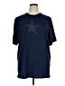 Nike 100% Polyester Stars Blue Short Sleeve T-Shirt Size XL - photo 1