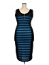 Nicki Minaj Stripes Blue Cocktail Dress Size XXL - photo 2