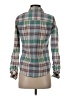 Forever 21 100% Cotton Plaid Green Long Sleeve Button-Down Shirt Size S - photo 2