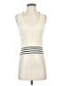 Central Park West Stripes Ivory Sweater Vest Size XS - photo 1