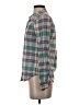 Forever 21 100% Cotton Plaid Green Long Sleeve Button-Down Shirt Size S - photo 5
