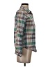Forever 21 100% Cotton Plaid Green Long Sleeve Button-Down Shirt Size S - photo 4