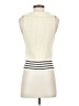 Central Park West Stripes Ivory Sweater Vest Size XS - photo 2