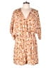 Unbranded 100% Rayon Animal Print Orange Romper Size L - photo 1