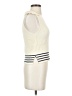 Central Park West Stripes Ivory Sweater Vest Size XS - photo 4